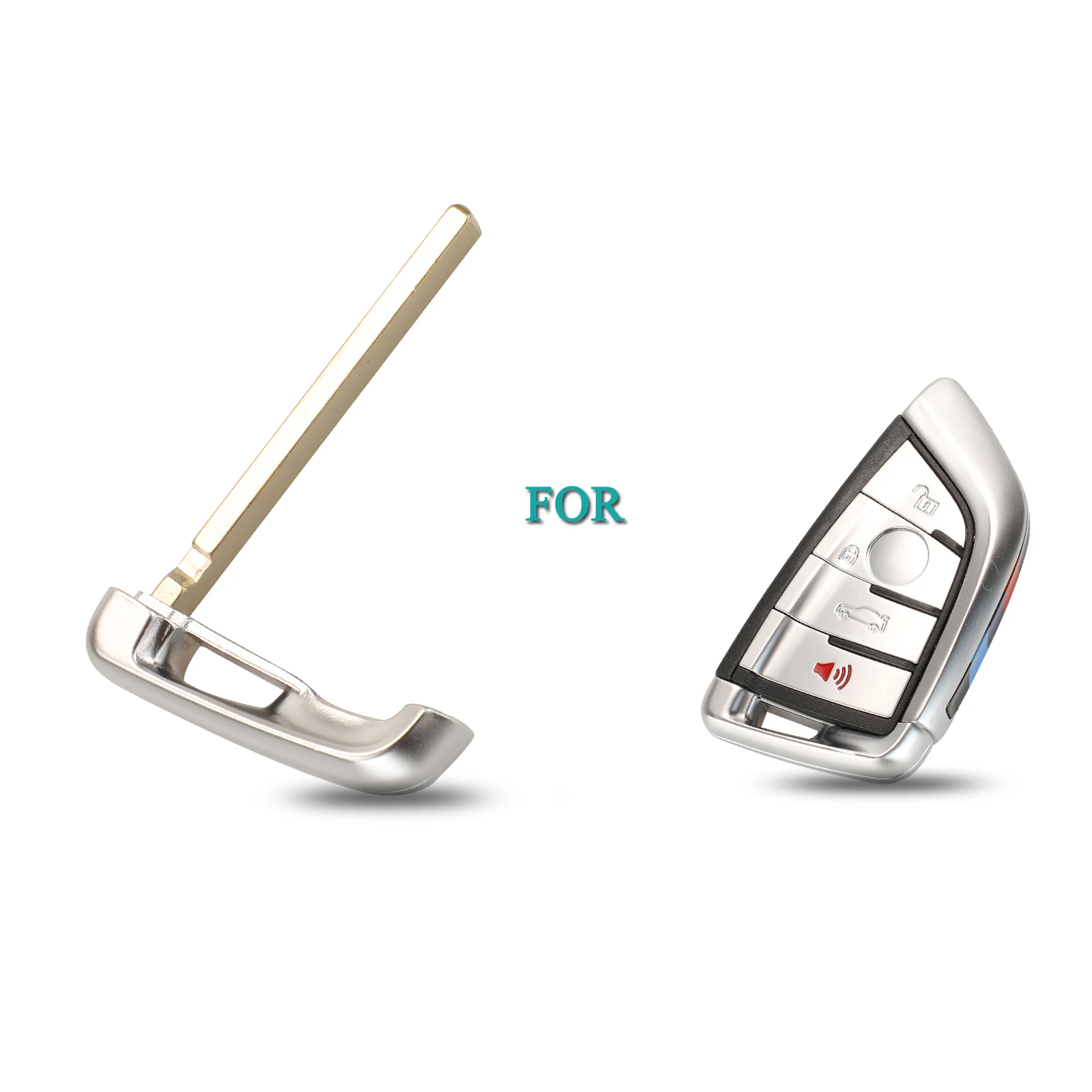 

jingyuqin Remote Smart Car Emergency Key Blade For BMW CAS4 CAS1 1 2 7 Series X1 X5 X6 X5M X6M Key Blade Replacement
