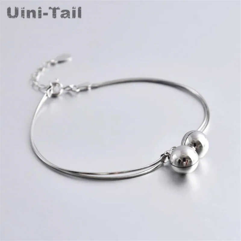 Uini Tail НОВАЯ ЦЕПОЧКА из стерлингового серебра 925 пробы простая цепочка змеиной костей браслет с