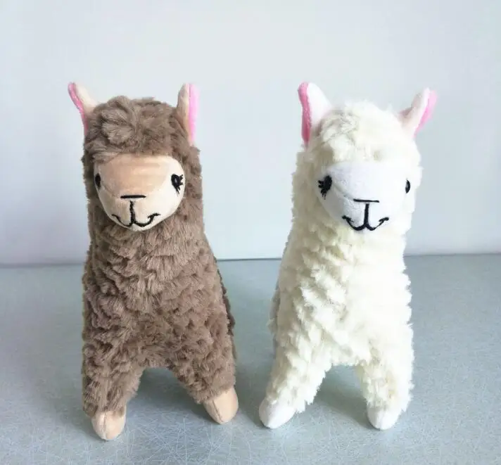 

2 pcs Cute Fad Alpaca Plush Baby Toys Stuffed Animals Soft Doll Kids 23cm Toys Camel Cream Llama Stuffed Animal Kids Doll