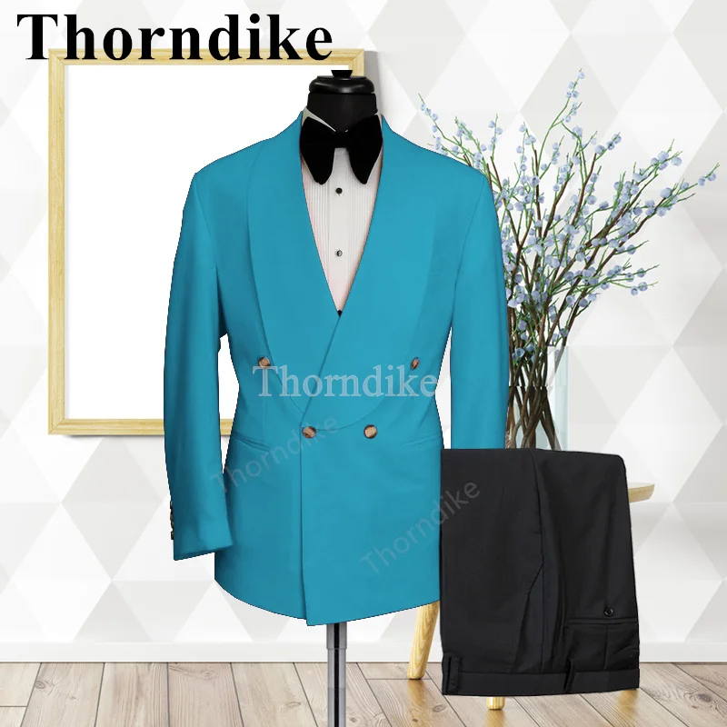 

Thorndike Fashion Style Multicolor Sky Blue Tailor-made Party Men's Groom Wedding Tuxedo Fashion Suit Jacket 2-piece Suit