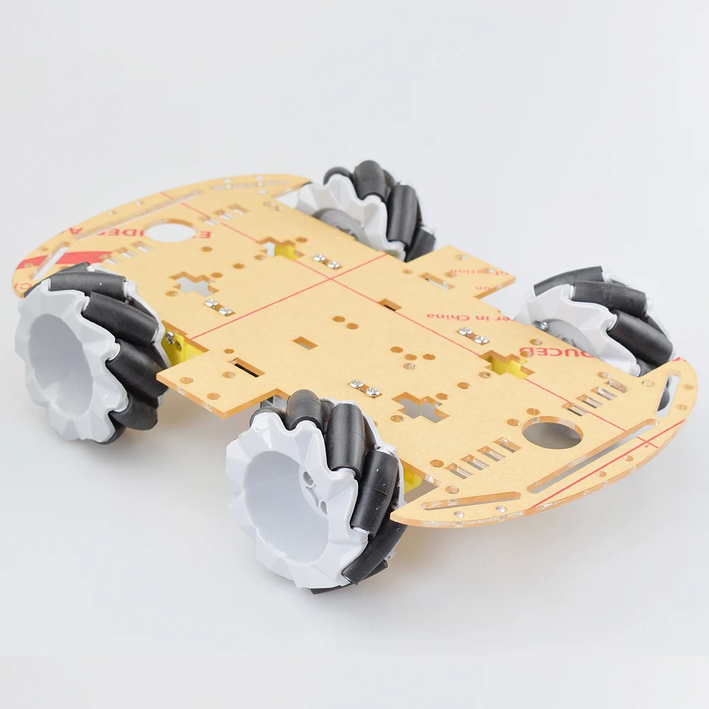Moebius 4WD 64 мм Mecanum колеса робот шасси автомобиля комплект с TT Мотор для Arduino Raspberry Pi DIY