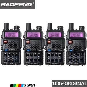 4 шт. Baofeng UV-5R иди и болтай Walkie Talkie иди и Dual Band Профессиональные 5 Вт УФ 5R двухстороннее радио Comunicador UV5R Ham радиочастотный трансивер Радио