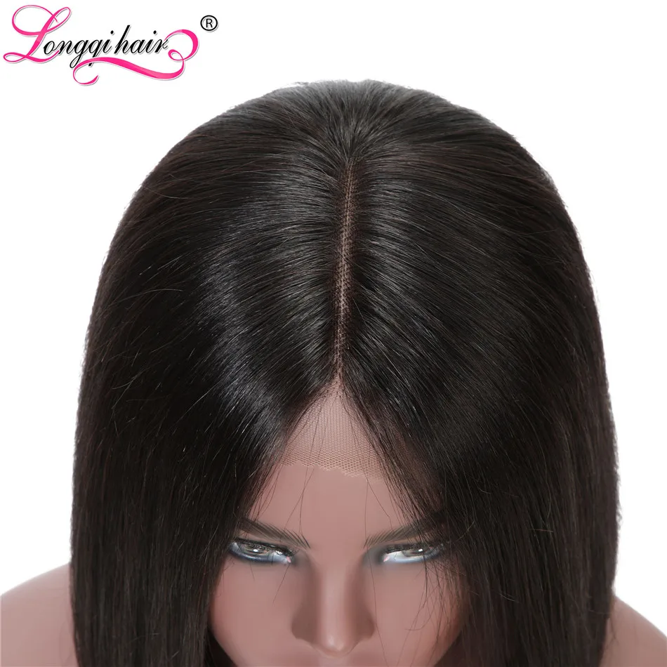 Longqi 13x4 13x6 прямые парики на кружеве человеческие волосы Remy бразильский парик 150%