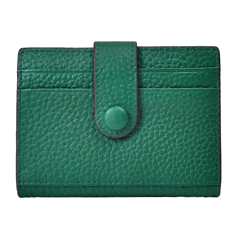 

Mini All-in-one Ultra-thin Card Holder Unisex Leather Folding Short Multifunctional Small Wallet