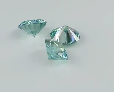 6 5 мм небесно голубой Круглый Муассанит отличный профессиональный поставщик