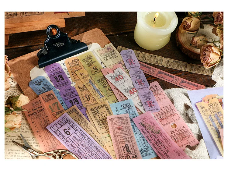 

Long Classical Poetry Sticky Stickers Paper Decoracion Scrapbooking Office Stationery School Supplies Sticker Flakes 40PCS