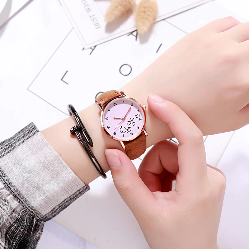 Модный Узкий маленький циферблат для женщин модный стол с деревенским ветром