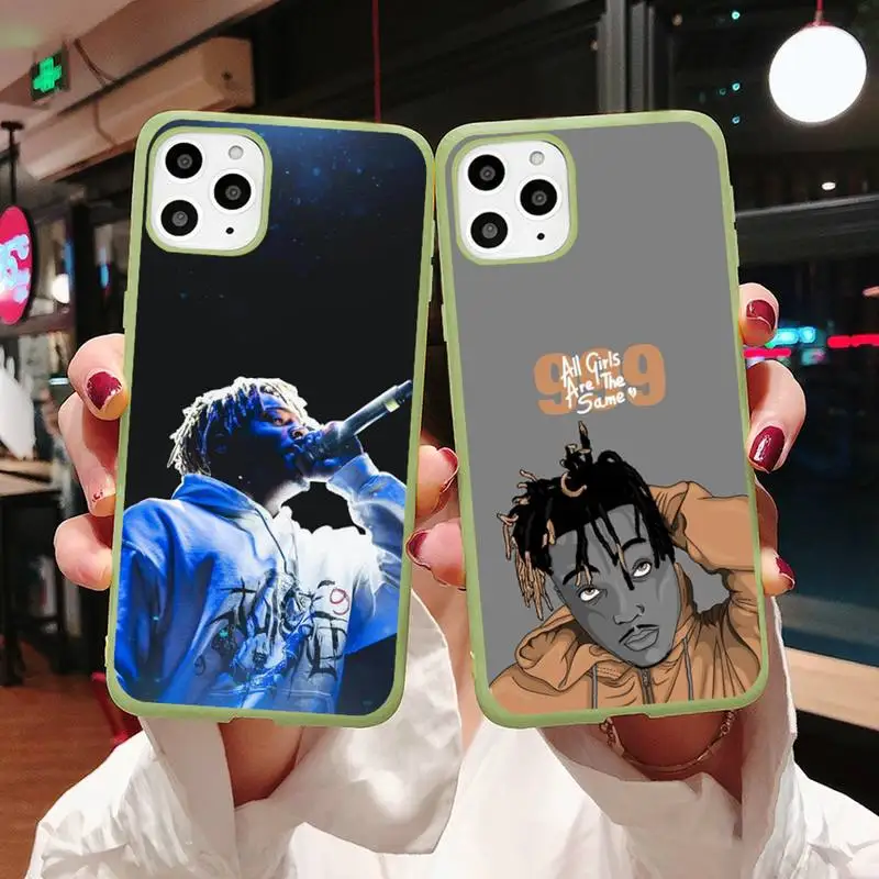 

Rapper Juice cool hip hop Phone Case Candy Color for iPhone 11 12 mini pro XS MAX 8 7 6 6S Plus X 5S SE 2020 XR
