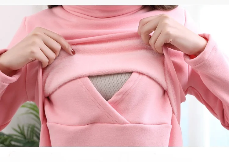 Топ для кормления грудью повседневная женская блузка с длинным рукавом зимняя