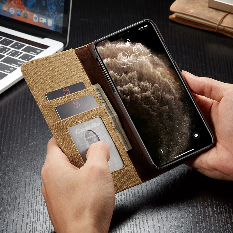 Роскошный кожаный чехол-книжка с отделением для карт для Iphone 11 X SE 6S 7 8 Plus, чехол-подставка для Iphone 11 Pro XS Max XR