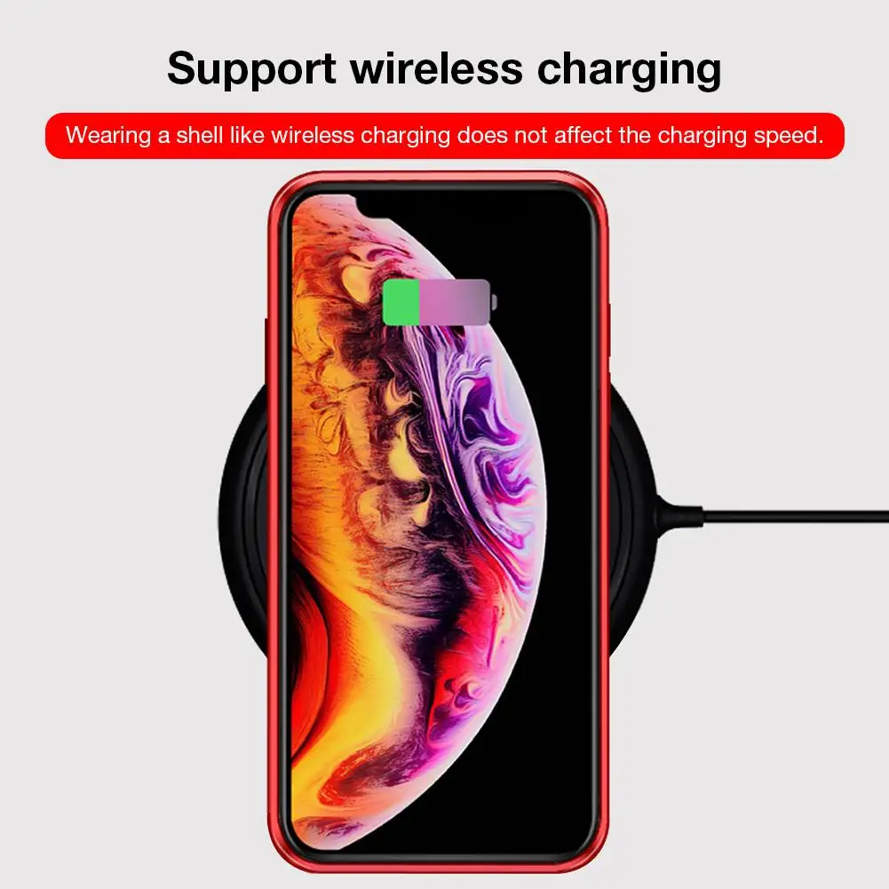 Магнитный чехол с защитой от вскрытия для Apple iPhone XS Max/ X/ XS/ XR защитный 7/8 Plus из