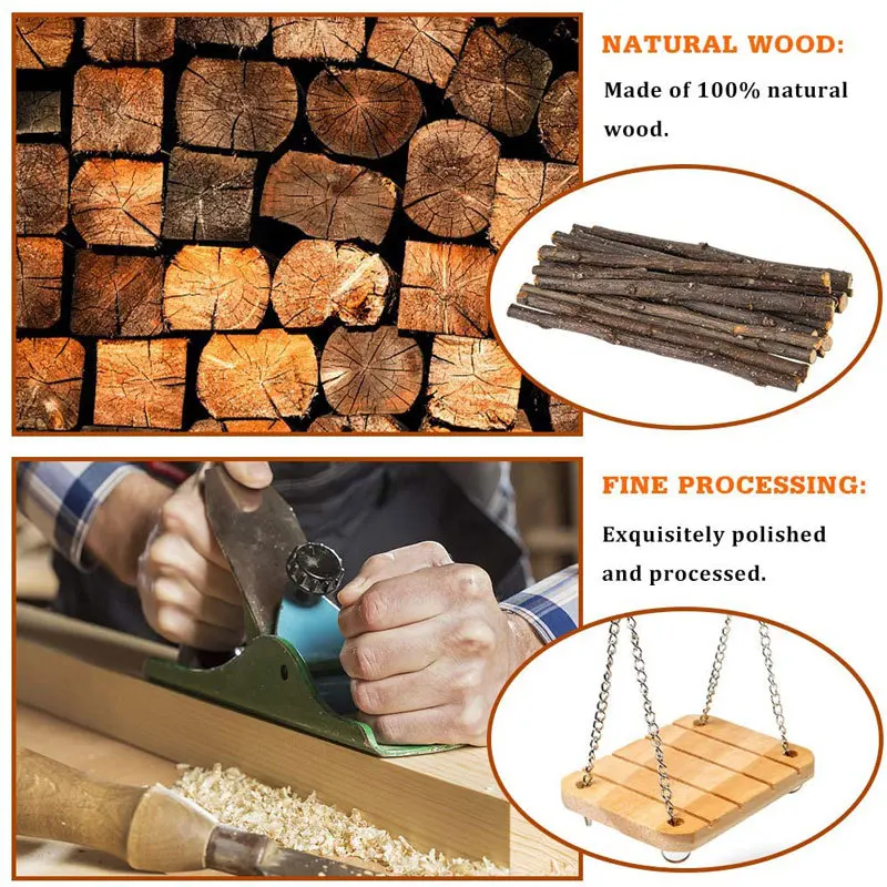 12 шт./компл. деревянные игрушки для хомяка|Игрушки| |