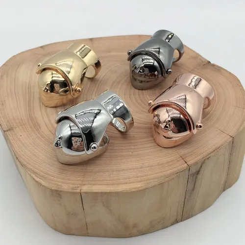 

Three-Section Ring Type Saturn Ring Punk Rock Ring (Four Colors)