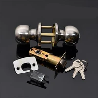 round ball privacy door knob set bathroom handle lock with key for home door lock hardware supplies