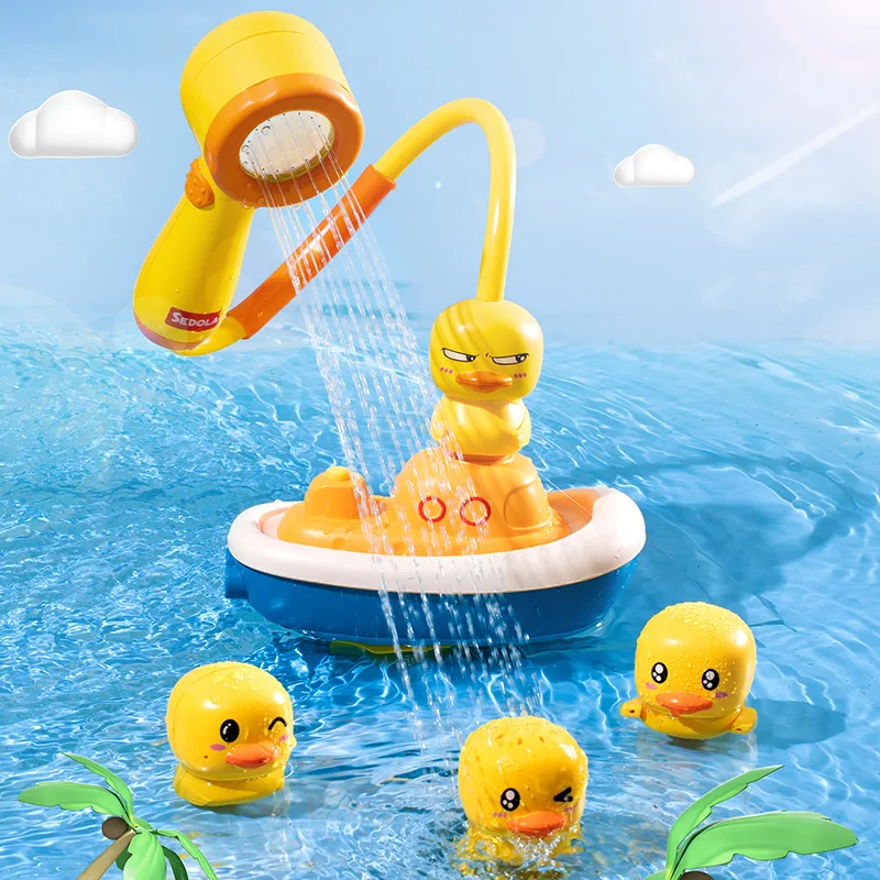 

Детская игрушка-распылитель уточка, Детские Игрушки для ванны, электрическая плавающая ванна, детская игрушка-распылитель для бассейна