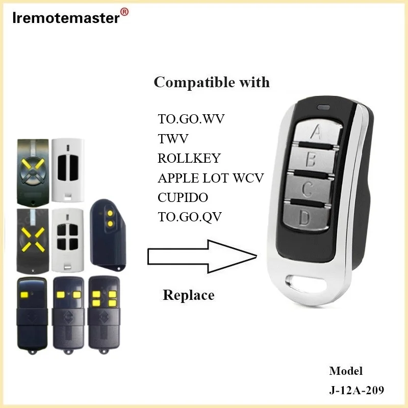 

Multifrequency Garage Door Remote Control Garage Gate Opener Fixed&Rolling Code For BENINCA