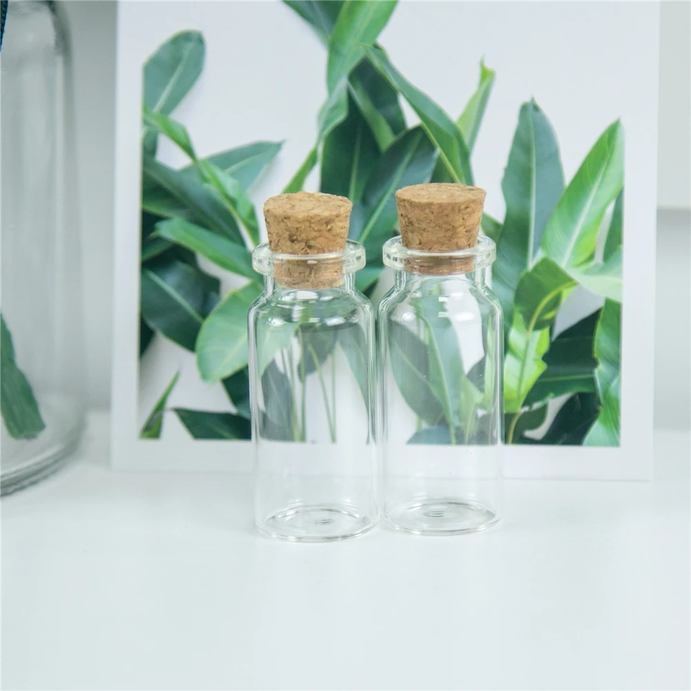 10CC маленькие стеклянные банки с пробками мини-бутылки желаний 100 шт. 22х50х12 5 мм 10