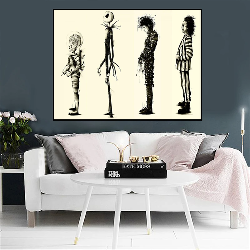 Фильм Тим Бёртон Эдвард руки-ножницы фотографический плакат настенные картины