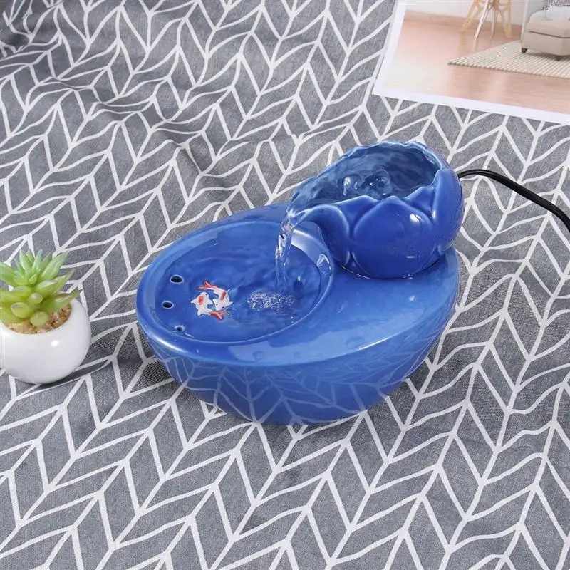 1 шт. декоративные практичный элегантный лотоса Форма Синий Автоматическая кошка