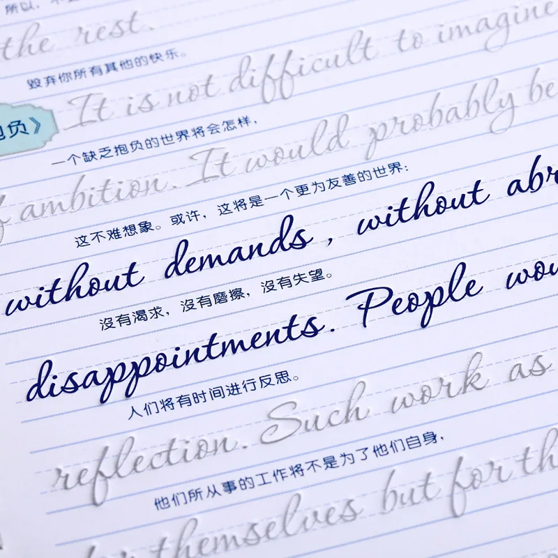 

Круглая многоразовая 3d-ручка для обучения Английской Каллиграфии, стираемая тетрадь для обучения английскому, для взрослых, принадлежност...