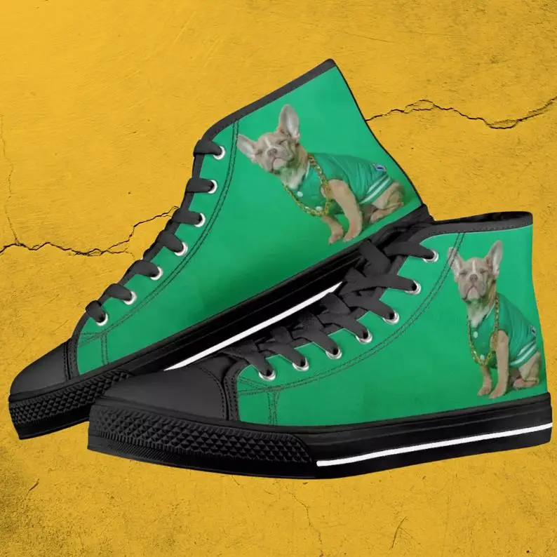 

Pug shoes. Little Pug dog high tops sneakers. Casual Sneakers Shoes For Man High For Men Handiness Light Weight Sneakers