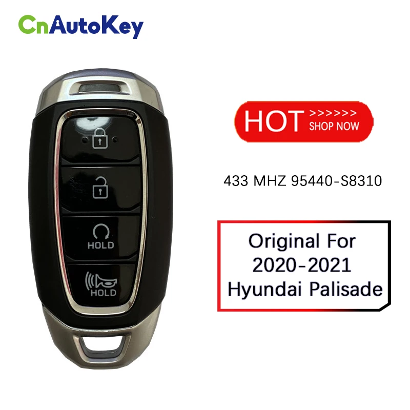 

CN020162 Original For 2020-2021 Hyundai Palisade 4 Button Smart Key Part Number 95440-S8310 TQ8-FOB-4F19