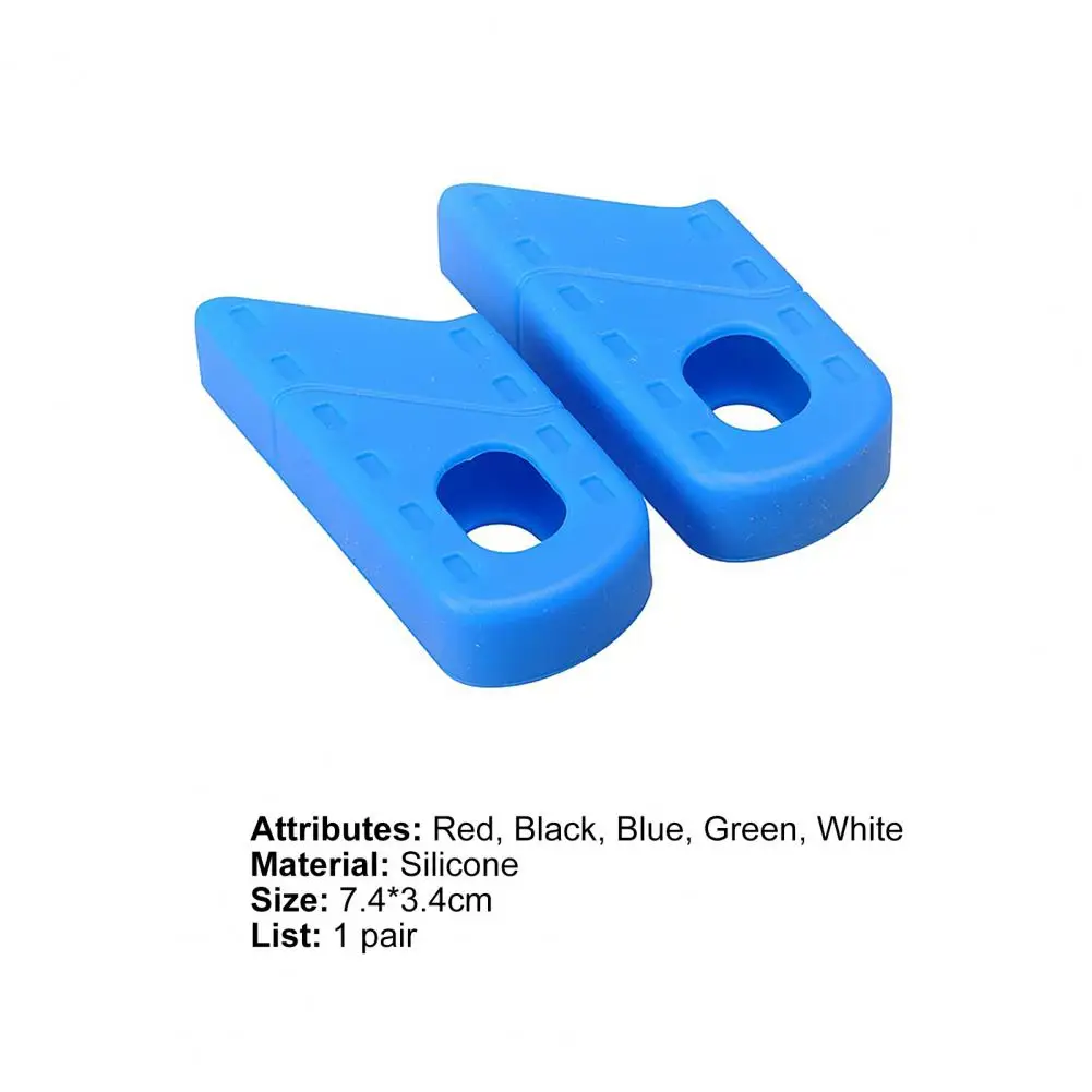 

1 Pair Silicone Crank Cover Elastic High Protection Universal Anti-scratch Crank Case for Road Bike