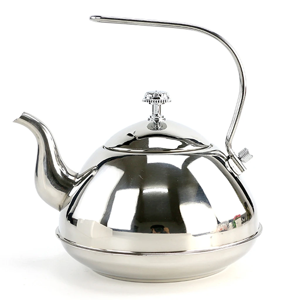Silvery 2Л чайник с капсулой и зеркальной отделкой чайная Плита Топ чайник чайники - Цвет: Silvery