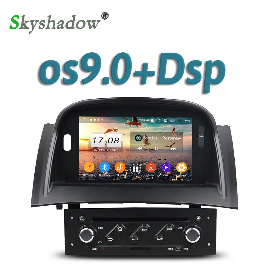 DSP TDA7851 IPS Android 11 4G + 32G автомобильный DVD-плеер GPS Google map RDS радио wifi Bluetooth 5 0 для Renault Megane