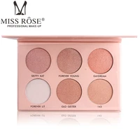 miss rose high gloss powder solid v face six color high gloss pink blemish blemish cheek and
