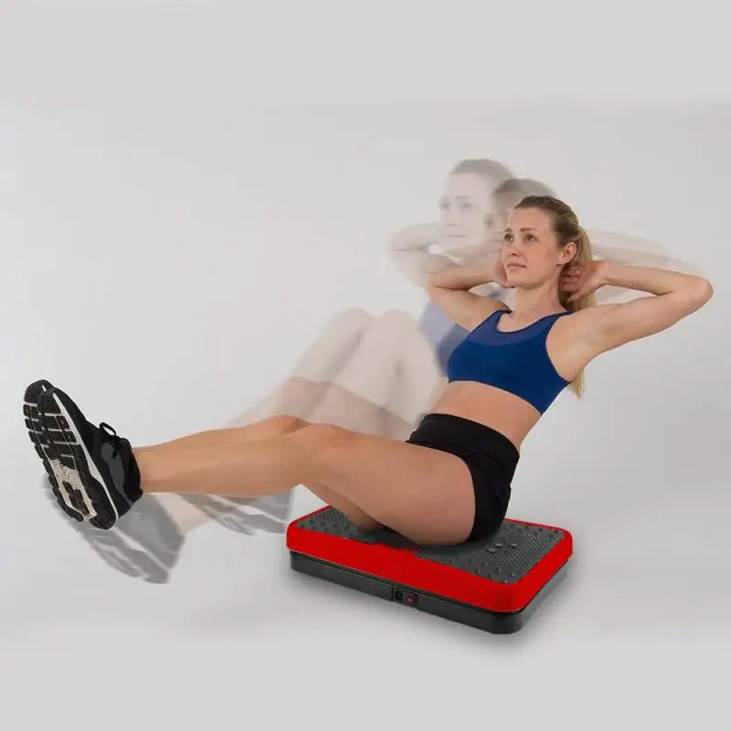 

220V Fitness Vibration Plate Trainer Full Body Exercise Massage Remote Bluetooth EU Plug Music Fitness Plate