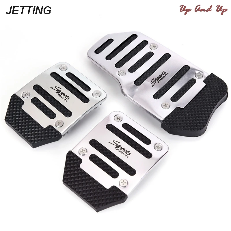 3 шт. алюминиевый сплав ножной педали Крышка колодки авто автомобиль нескользкой