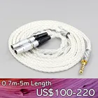LN006451 99% чистого серебра 8 ядро 2,5 мм 4,4 мм 3,5 мм XLR наушники кабель для фокусное Utopia верность Circumaural