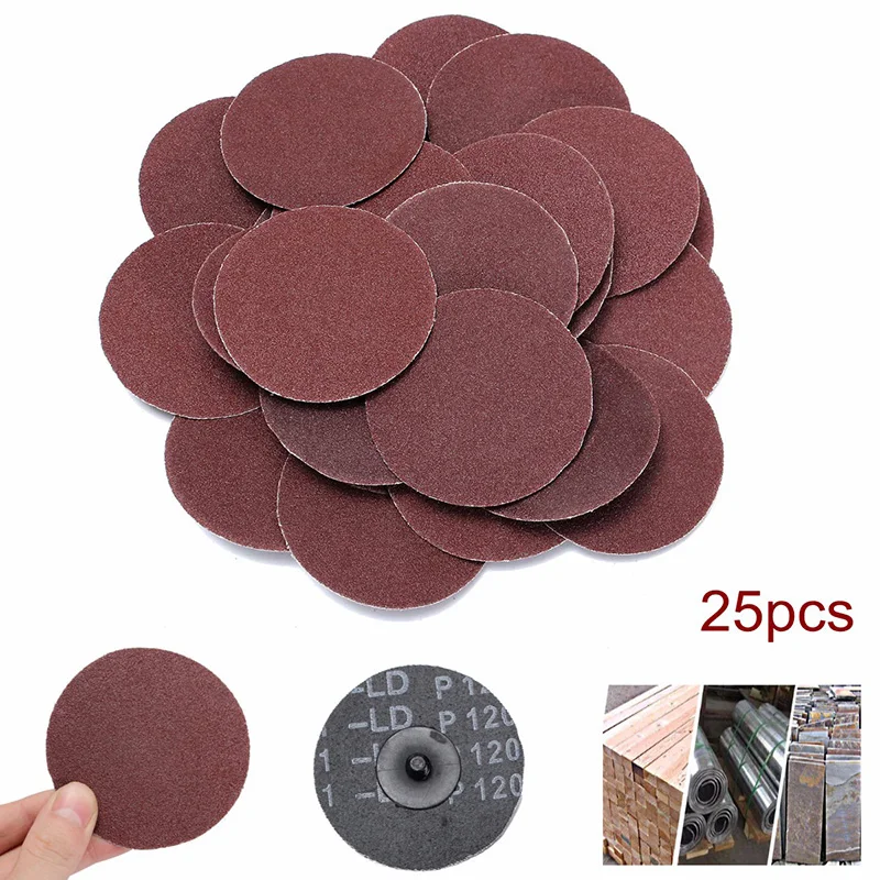 25 шт. 120 зернистый шлифовальный диск R Тип диски абразивный Roloc Полировальный