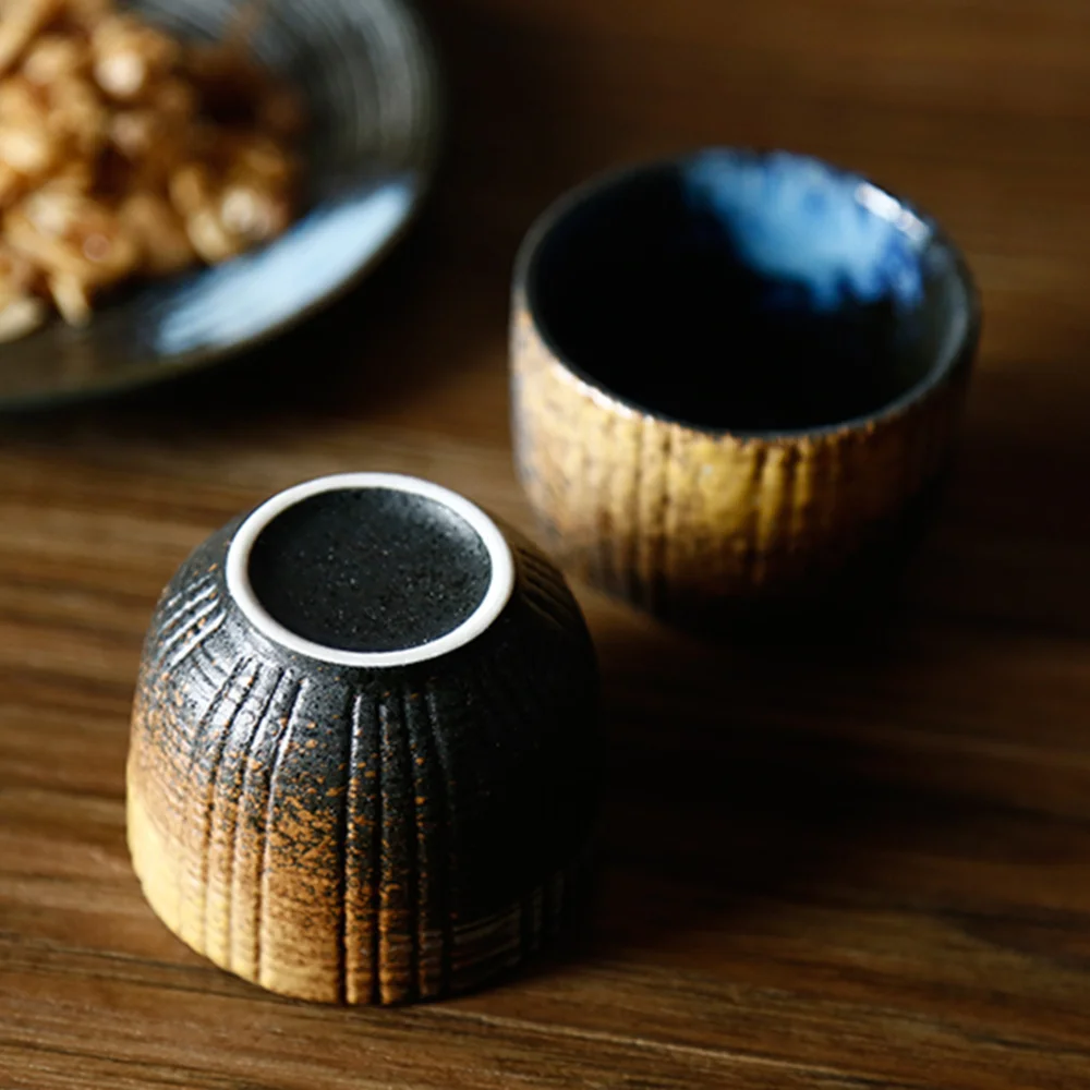 

1 Set 5-Piece Japanese Style Glazed Sake Cup Pot Retro Sake Serving Set