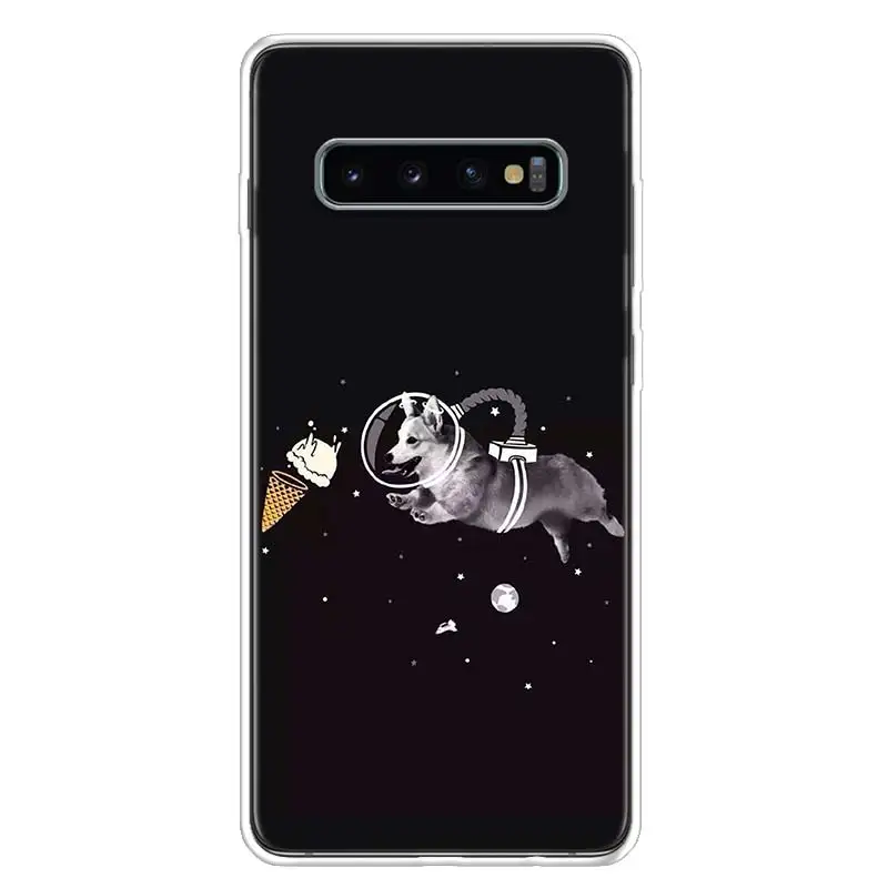 Милый чехол Corgi Dog для телефона Samsung Galaxy S20 FE S21 Ultra S10 Plus S10E S9 S8 S7 S6 Edge J4 J6 + J8 Fundas Capa |