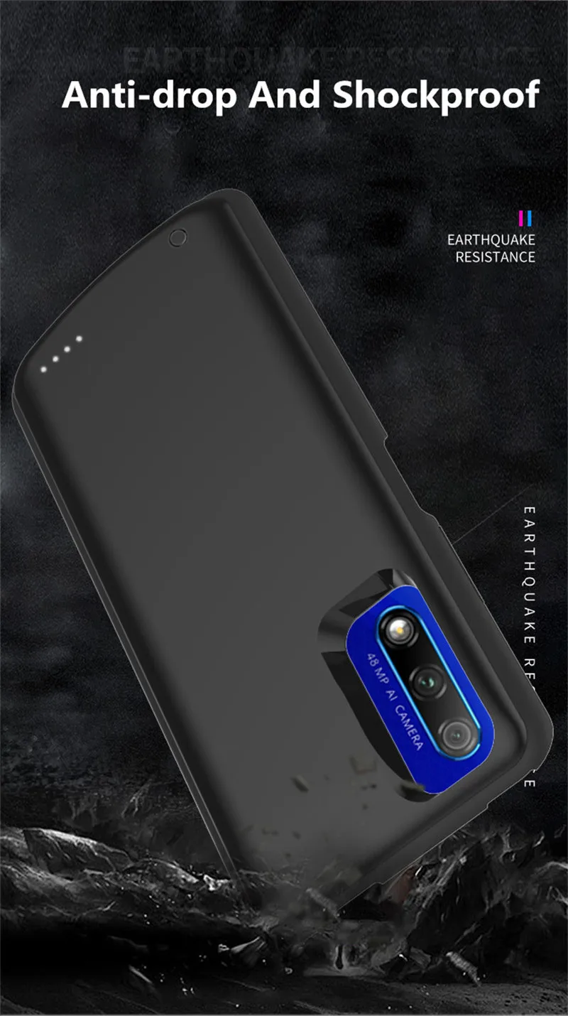 Высококачественный чехол для huawei Honor 9X Pro, Внешнее зарядное устройство для резервного копирования, 6500 мАч, зарядное устройство, чехлы для аккумуляторов