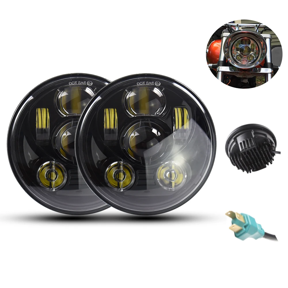 

Auto Led headlights 5.75inch round led headlight for motorcycle
