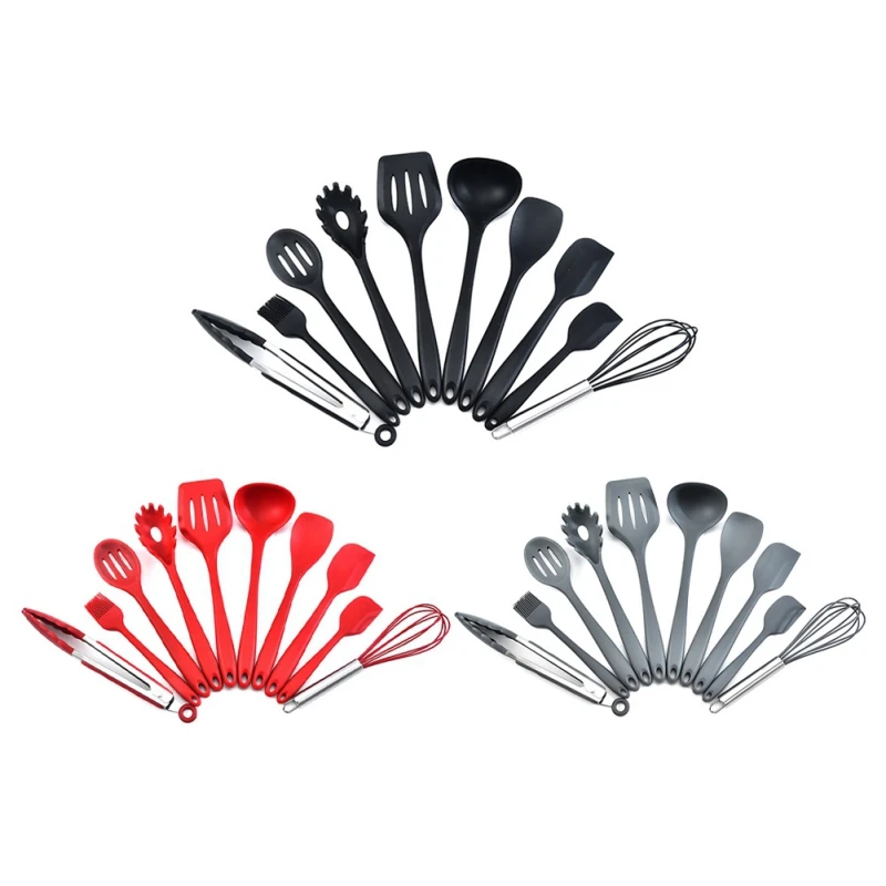 

Kitchen Tools 10PACK Kitchen Utensils Set Silicone Kitchen Utensils