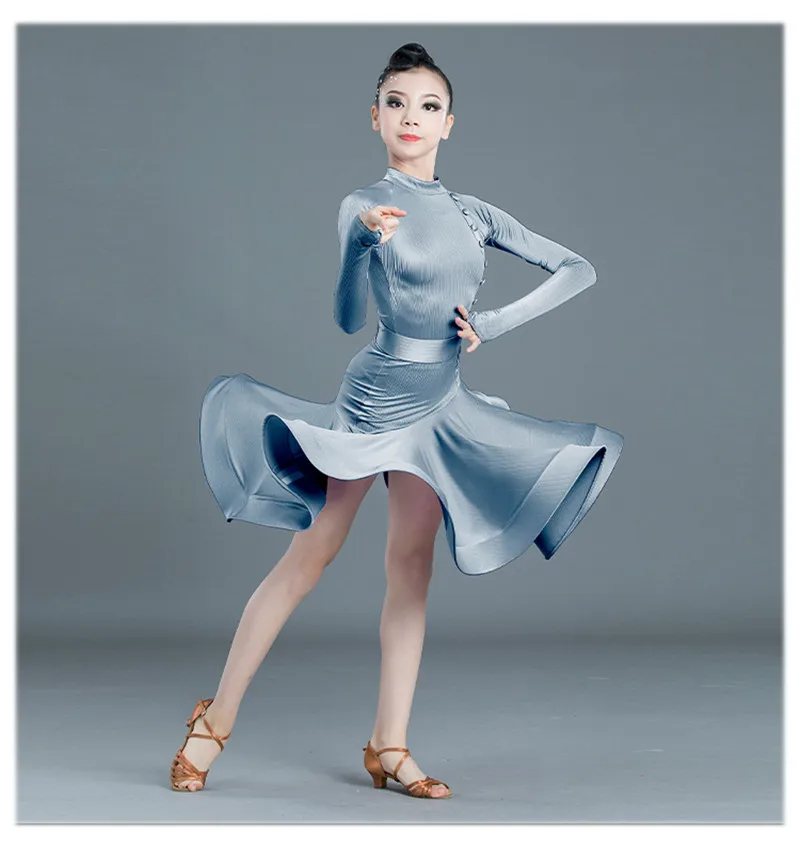 Детское платье для латиноамериканских танцев с длинным рукавом | Тематическая