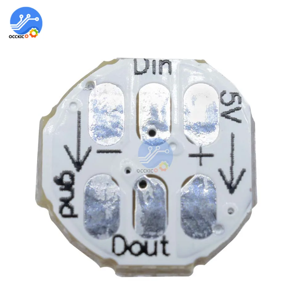 10 шт. DC 5 в 3 мм x WS2812B SMD RGB светодиодная мини печатная плата 5050 встроенный чип IC-WS2812