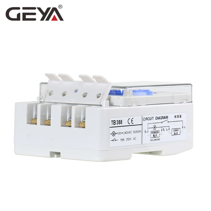 GEYA TB388 не Мощность отказ механический таймер на 24 часа с Батарея 100V 240V 15A реле