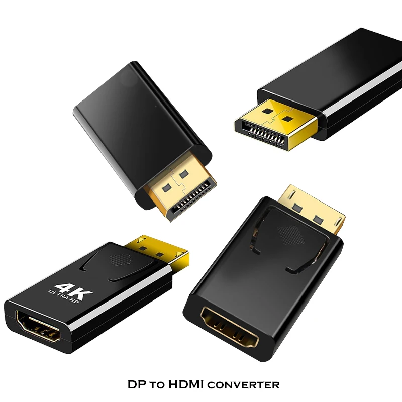 Конвертер 4K DP в HDMI штекер порта дисплея на гнездо HD ТВ Кабель-адаптер видео аудио