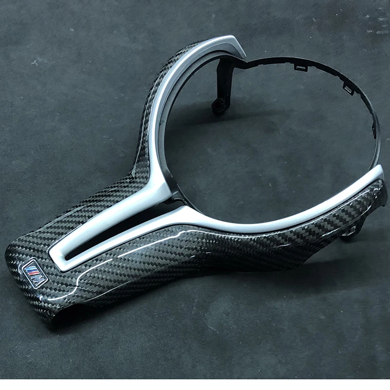 Скидка Накладка на руль из АБС и углеродного волокна для BMW M4 M2 M3 F87 F80 F82 M6 F06 F12 F13 X5M F85 X6M F86
