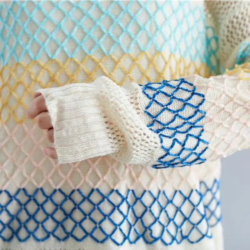 Новинка 2019 года. Повседневный Однотонный женский свитер с круглым вырезом и