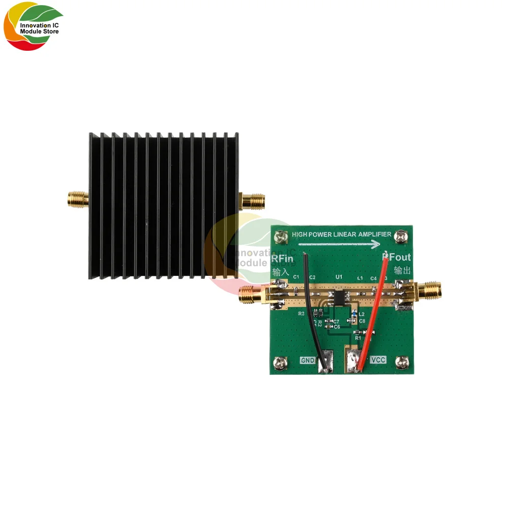 

Ziqqucu RF2126 400MHZ-2700MHZ broadband RF Power Amplifier 2.4GHZ 1W For Bluetooth Ham Radio Amplifier with heat sink