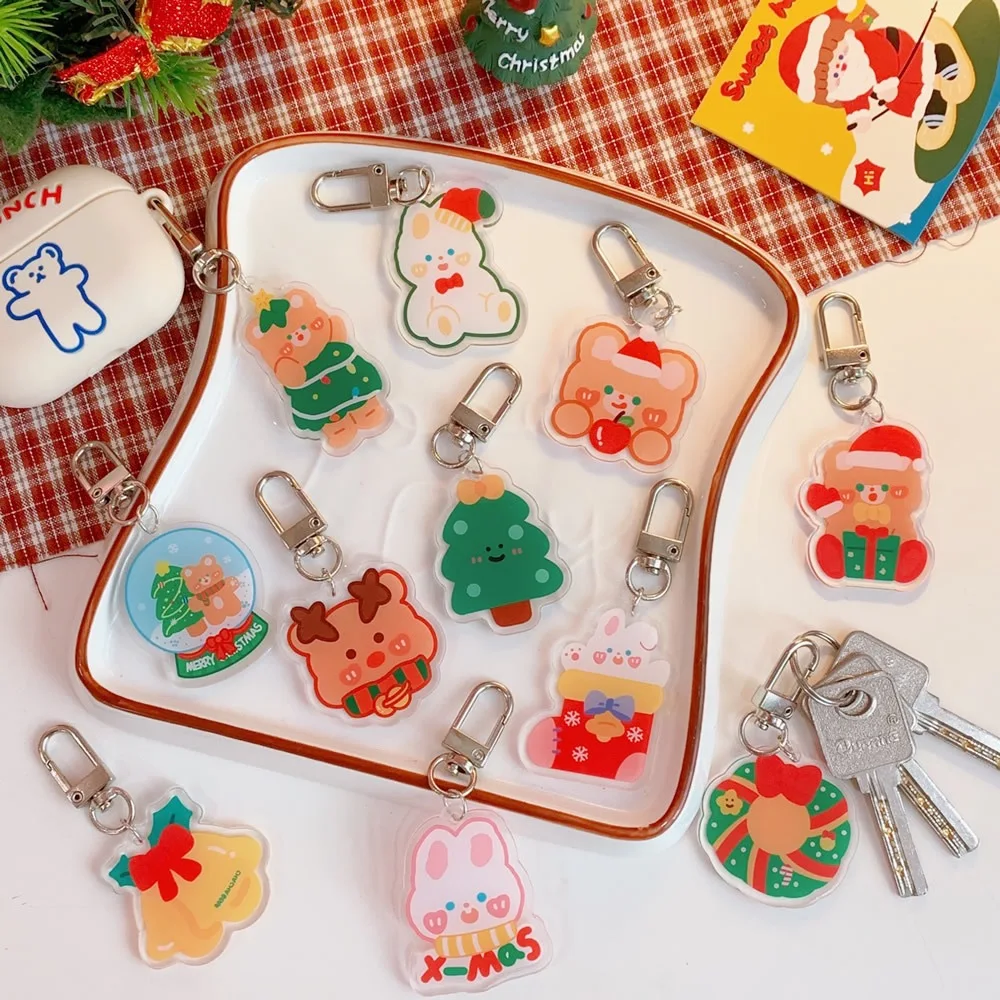 Bentoy Milkjoy 2pcs Rabbit Bear Bags Accessory Pendant Japan Korea Cute Key Chain Ring Children Gift Bag Sccessories Wholesale | Багаж и