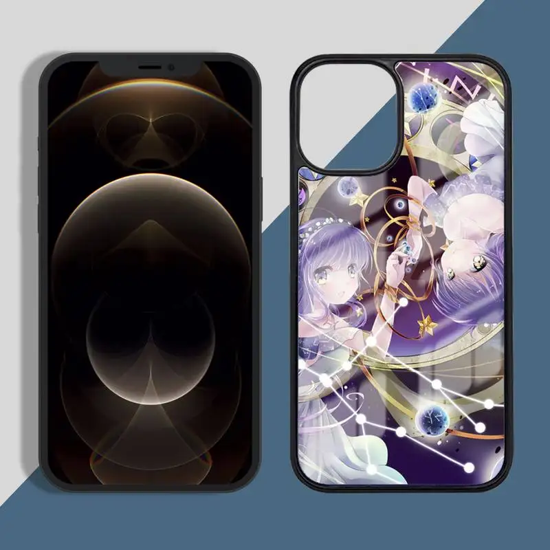 

Zodiac anime Phone Case PC for iPhone 11 12 pro XS MAX 8 7 6 6S Plus X 5S SE 2020 XR