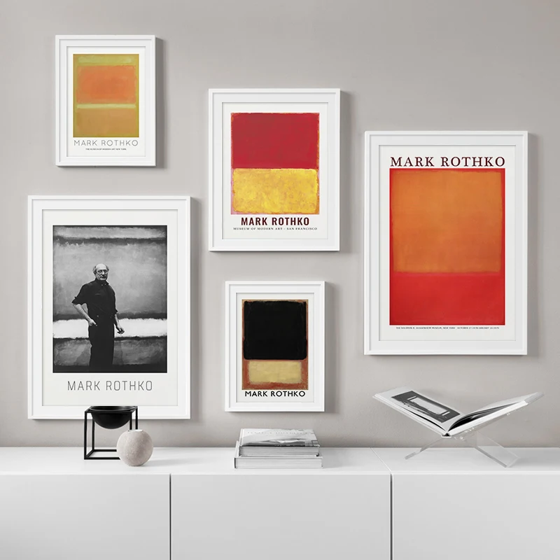 

Canvas Painting Mark Rothko Famous Poster and Prints Abstract Oil Painting Unframed Spray Wall Art Picture for Living Room Decor