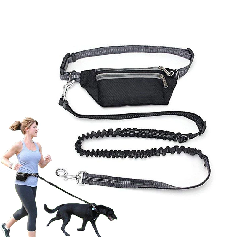 

Dog Leash Adjustable Hand Free Pet Leash For Puppy Kitty Freely Jogging Pull Dog Leash Belt With Waist Pocket Pet Accessories